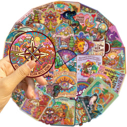 50PCS Fun Camping Adventure Stickers Aesthetic DIY Decals Skateboard Phone Laptop Suitcase Decorative Sticker (ONLINE ORDER ONLY)