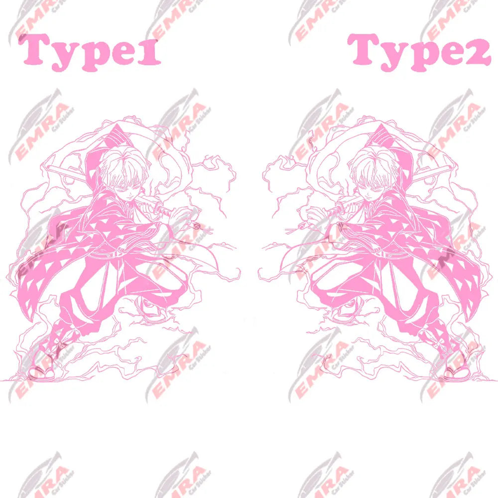 Anime Sticker For Car Sticker Decoration Window Body Hood Creative Personality Big Stickers Die Cutting PVC Vinyl Decals (ONLINE ORDER ONLY)