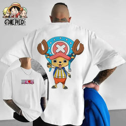 One Piece Graphic T-Shirt: Luffy & Zoro Oversized Streetwear (ONLINE ORDER ONLY)