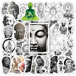 Buddha Sakyamuni Stickers Yoga Bodhisattva Art Sketch DIY Toy Gift Decal Graffiti for Phone Luggage Laptop Scrapbook Waterproof (ONLINE ORDER ONLY)