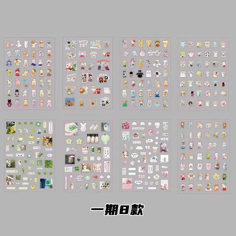 6pcs/10pcs Set Y2K Random Cute Glitter Laser Sticker for Phone Camera Luggage Journal Sticker Kawaii Decoration Sticker Gift (ONLINE ORDER ONLY)