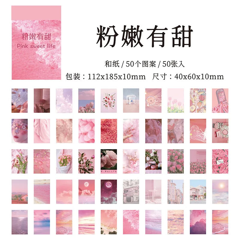50 Sheets Season of Dreams Decorative Stickers for Scrapbooking, Journal, Planner (Online Order Only)