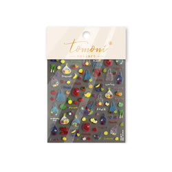 Colorful Swimsuit Bikini Fresh String Bag Vegetables Fruits Summer Beach Underwear Sunscreen Nail Art Stickers Manicure Decals (ONLINE ORDER ONLY)