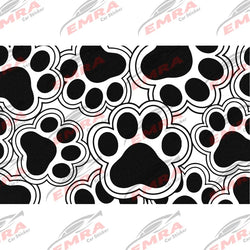 Pet Footprints Quarter Window Car Sticker Suitable for Most Vehicles Decoration Die Cutting Accessories Waterproof Vinyl Decals (ONLINE ORDER ONLY)