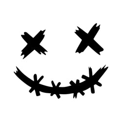Smile Vinyl Stickers For Motorcycle Helmet Decals Decor Sticker Motor Helmet Smile Face car Sticker (Online Order Only)