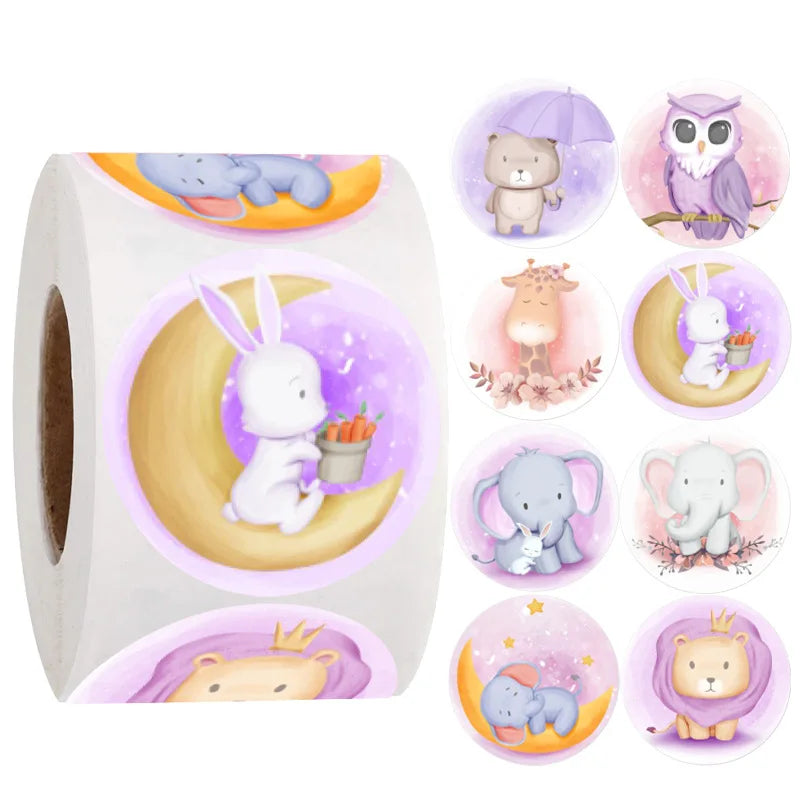 500PCS Reward Stickers for Kids Children Kindergarten School Encouragement Students Games Toy Animals Stationery Labels (ONLINE ORDER ONLY)