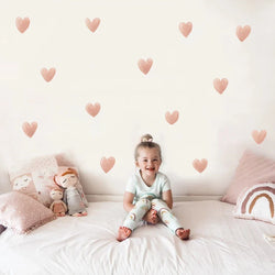 Boho Rainbow Heart Nursery Wall Stickers for Kids Room Decals (Online Order Only)