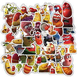 60pcs Cartoon Larva Sticker Pack for Laptop, Phone, Scooter, and More (ONLINE ORDER ONLY)