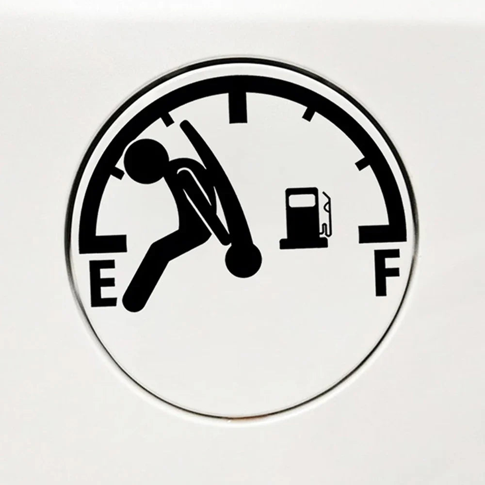 Funny Full Gas Gauge Sticker for Car Fuel Tank Cap Door Decoration Automotive Supplies Fashion Sticker Waterproof Vinyl Decals (ONLINE ORDER ONLY)