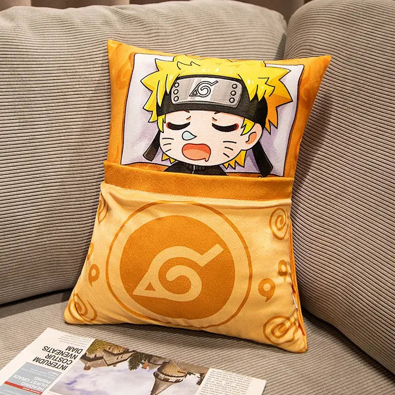 Naruto Anime Plush Pillow: Kakashi & Naruto Soft Doll Toy (ONLINE ORDER ONLY)