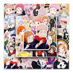50pcs Jujutsu Kaisen Anime Stickers for Laptop, Water Bottle, Phone, Car, Notebook, Fridge (Online Order Only)