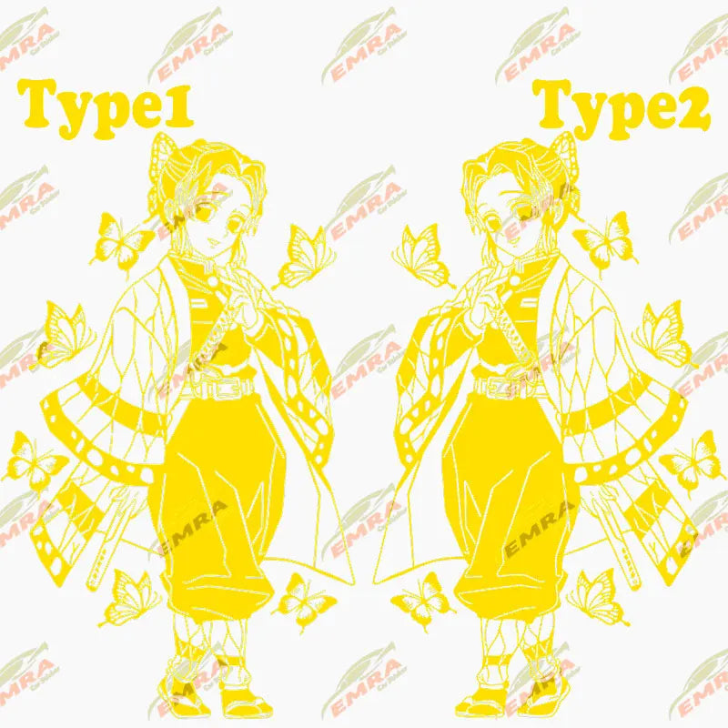 Anime Stickers Ghost Squad Girl For Car Sticker Decoration Door Hood Die Cutting Cartoon External Accessories Vinyl Decals (ONLINE ORDER ONLY)