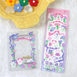 Cute Flower Animals Laser Sticker Korean INS Hand Account DIY Album Decoration Scrapbooking Stickers Kawaii Stationery (Online Order Only)