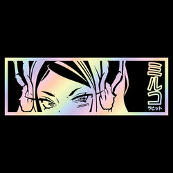 Miruko | MHA | Boku No Hero Car Sticker Anime Beautiful Girl Window Decoration Stickers Auto Parts Laser Vinyl Decals (ONLINE ORDER ONLY)