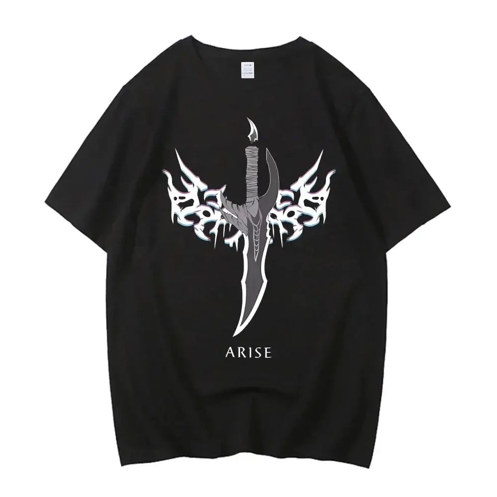 Solo Leveling T Shirt Sung Jinwoo Harajuku Graphic Tee (ONLINE ORDER ONLY)