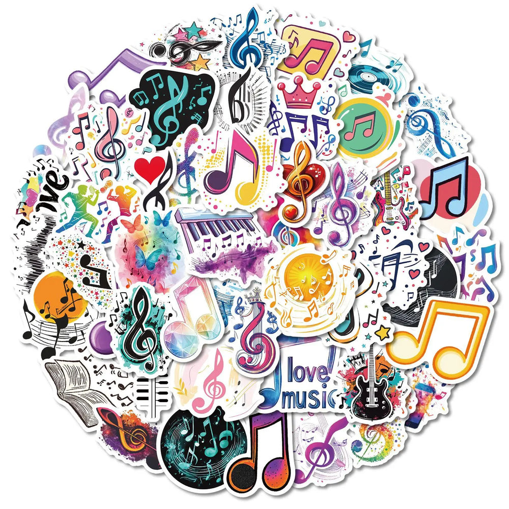 50Pcs Cartoon Graffiti Stickers for Helmet, Wall, DIY Decoration (Online Order Only)