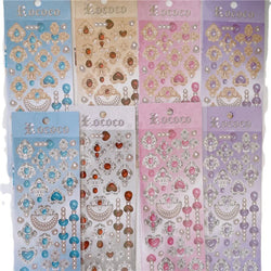 Cute Love Gem Pearl Stickers Diary Scrapbooking DIY Album Decoration Sticker Aesthetic Personalized INS Kawaii Korean Stationery (ONLINE ORDER ONLY)