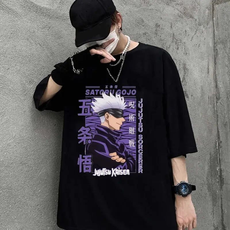 Gojo Satoru T-shirt High Quality Y2k Anime Tee (ONLINE ORDER ONLY)