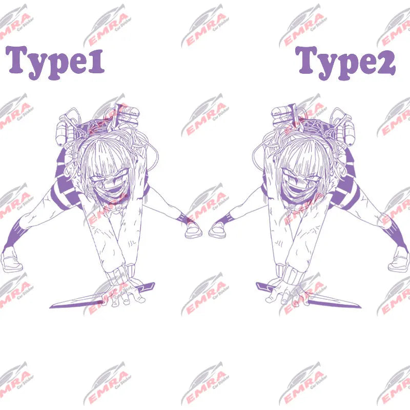 Anime Car Sticker Large Stickers External Accessories Assassin For Door Hood Decoration Style Spirit Styling PVC Vinyl Decal (ONLINE ORDER ONLY)