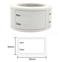 300pcs/roll Kitchen Classification Label Stickers Refrigerator Food Storage Date Labels for Container Bag Jar Packaging Marking (ONLINE ORDER ONLY)