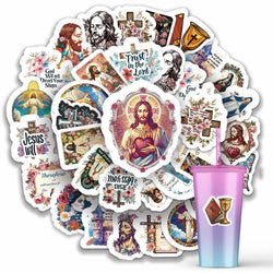 Bible Jesus Stickers Waterproof DIY Motorcycle Laptop Luggage Phone Bike Kid Toys (Online Order Only)