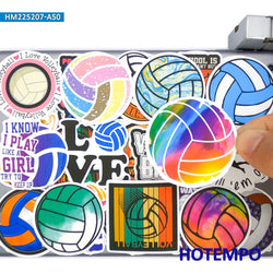 20/30/50Pieces Funny Sports Colorful Graffiti Volleyball Stickers for Kids Scrapbook Luggage Bike Car Phone Laptop Sticker Toys (ONLINE ORDER ONLY)