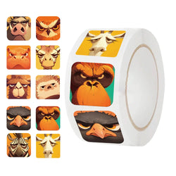 500pcs Reward Stickers for Children Kids Rolling Animal Roll Stickers Small Packaging Pack Decasls Photocard Decor Lables (ONLINE ORDER ONLY)