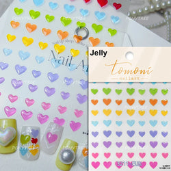 Colourful Graffiti Round Dot Line Water Droplet Cute Comma Geometric Jelly 5D Self Adhesive Nail Art Stickers Manicure Decals (Online Order Only)