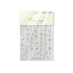 Lovely Heart Strawberry Cherry Bowknot Lace Lolita Crystal Rhinestone Line Rococo Chic Adhesive Nail Art Sticker Manicure Decals (ONLINE ORDER ONLY)
