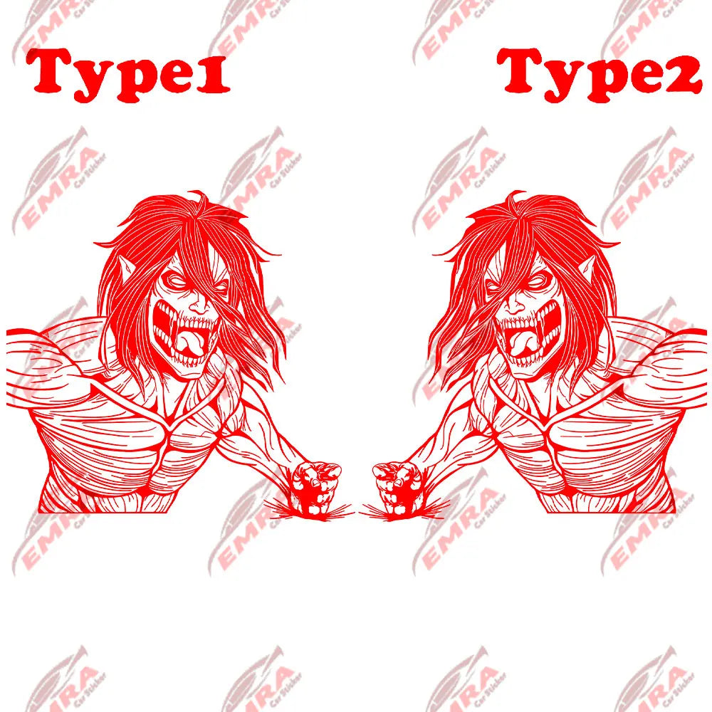 Anime Sticker Side Hood Window Decoration External Accessories Stickers For Car Competition Style Die Cutting Vinyl Decals (ONLINE ORDER ONLY)