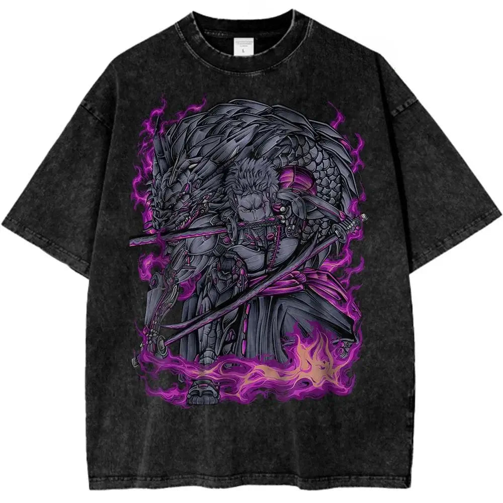 Roronoa Zoro Shirt One Piece Retro Anime T-Shirt (ONLINE ORDER ONLY)