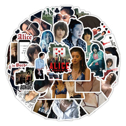 Alice in Borderland Stickers for Laptop, Water Bottle, Bicycle, Skateboard, Luggage, Anime Toys, Waterproof, 10/53 Pcs (Online Order Only)