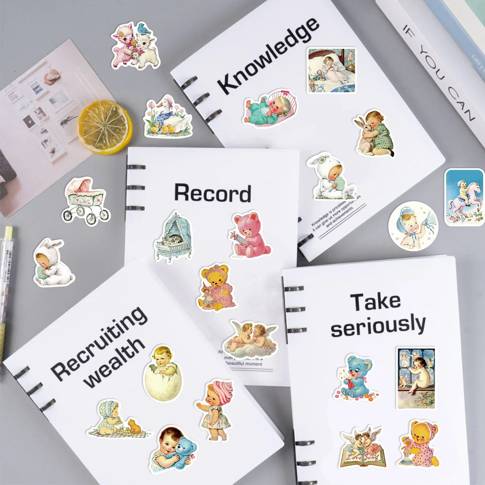50Pcs Angel Waterproof Decorative Stickers for Phone Case Laptop Helmet Skateboard DIY Creative Graffiti Sticker Decoration (ONLINE ORDER ONLY)