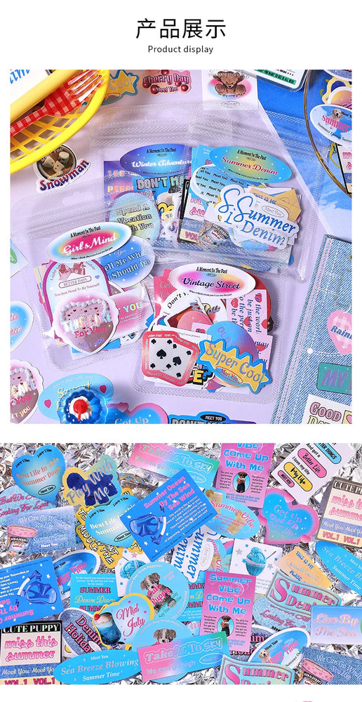 50Pcs/lot Ins Cute Bear Stickers Planner Journal Collage DIY idol card Decoration Material Scrapbook Sticker Kawaii Stationery (ONLINE ORDER ONLY)