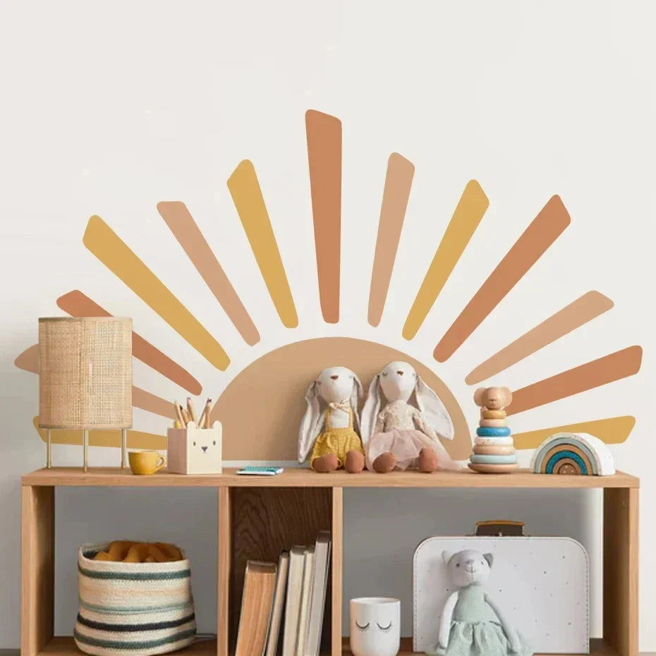 Boho Sun Vinyl Wall Decals Nursery Bedroom Living Room Decor (ONLINE ORDER ONLY)