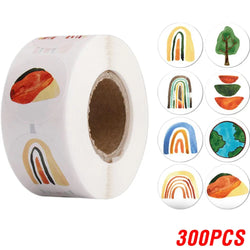100-500pcs Cartoon Animal Children Sticker Label Thank You Cute Toy Game Sticker DIY Gift Sealing Label Decoration Supplies (Online Order Only)