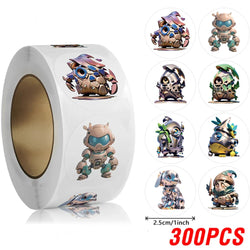 100-500pcs 1inch Cute Cartoon Stickers Reward Sticker for Kids Gift Wrapping Decor Envelope Sealing Labels Stationery Stickers (Online Order Only)