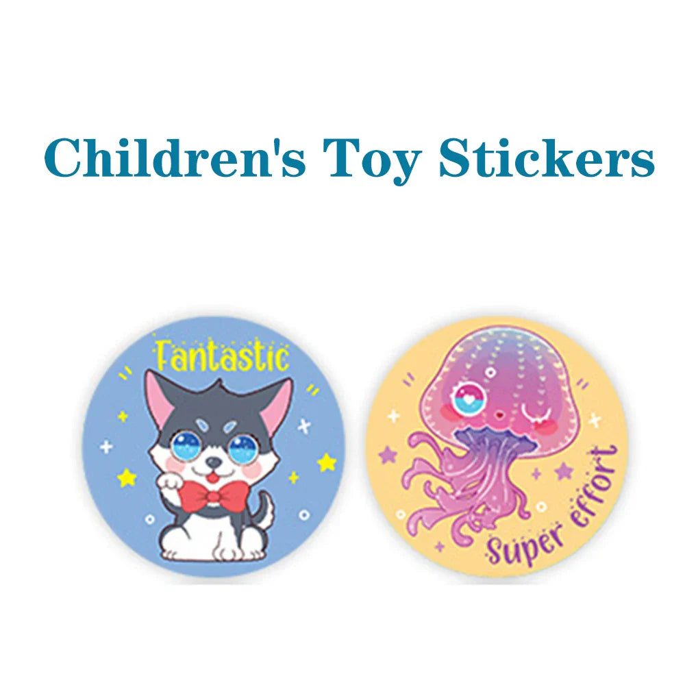 100-500pcs Kids Toy Stickers Animal Cartoon Stickers Various Cute Design Patterns School Teacher Reward Stickers (ONLINE ORDER ONLY)