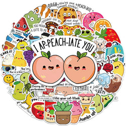 Kids Stickers Animal Food Graffiti Decal DIY Stationery Luggage Cartoon Wholesale (Online Order Only)