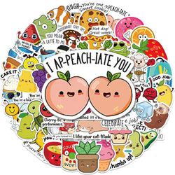Kids Stickers Animal Food Graffiti Decal DIY Stationery Luggage Cartoon Wholesale (Online Order Only)