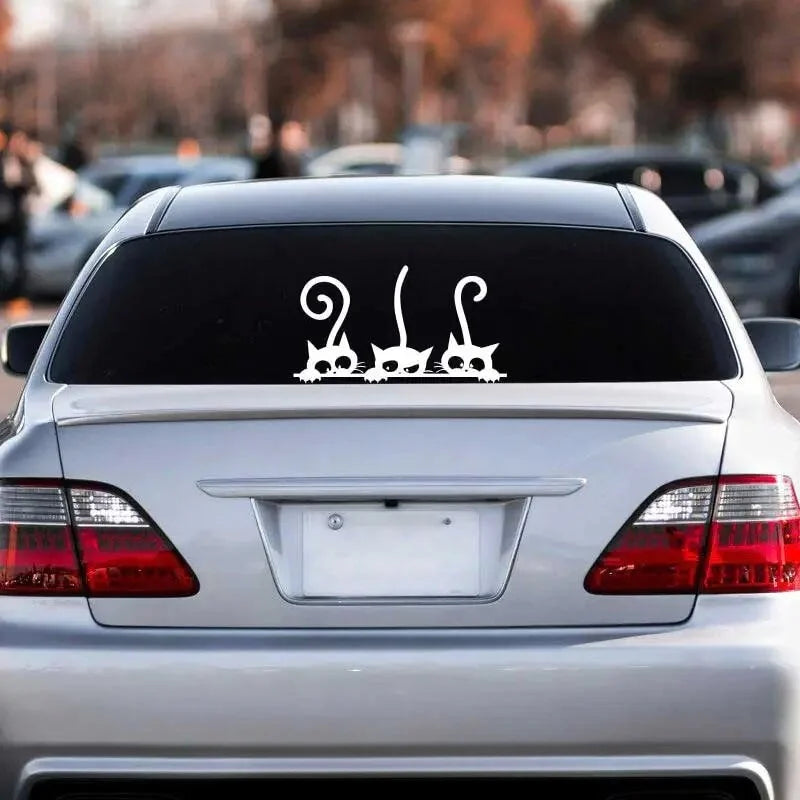 Cat family Stickers，cute&funny for cats lovers ，for cars trucks motorcycles and laptops！ (ONLINE ORDER ONLY)
