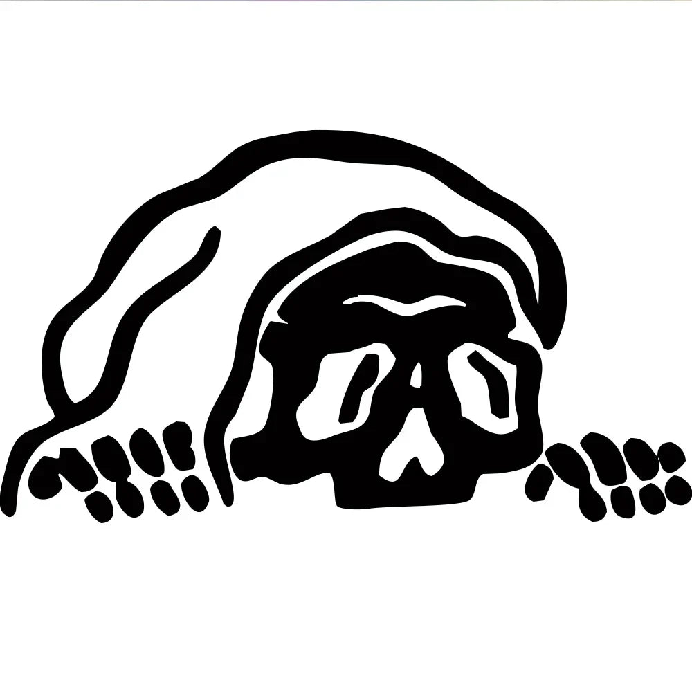 Decals PVC Skeleton  Design Decoration Car Stickers (Online Order Only)