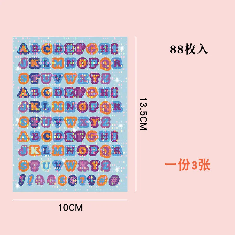 Loose-Leaf Notebook Handwritten Labels Indicate White And Blue Color Stickers Letter Stickers Sticky Notes Index Stickers (Online Order Only)