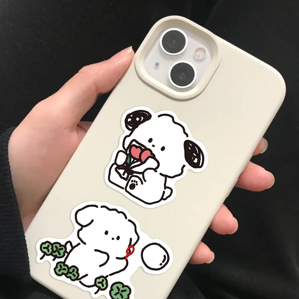 50PCS Kawaii yowoyowoo Sticker Puppy Dog Cute Cartoon Stickers Decals Phone Laptop Guitar Car Bottle Luggage Children Gift (Online Order Only)