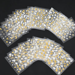 30pcs Children's Cartoon Rabbit Nail Stickers with Sequins and Glitter Colorful Flowers DIY Decal Kid Toy Kawaii Girl Ornaments* (ONLINE ORDER ONLY)