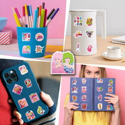 10/30/55PCS Jem And The Holograms Stickers Cartoon Movie Sticker Fantasy Film Graffiti Toy Luggage Laptop Guitar Car Bike Decals (ONLINE ORDER ONLY)