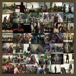 Walking Dead Stickers Set: TV Series Decals for Phone, Laptop, Luggage, Skateboard, Kids (ONLINE ORDER ONLY)
