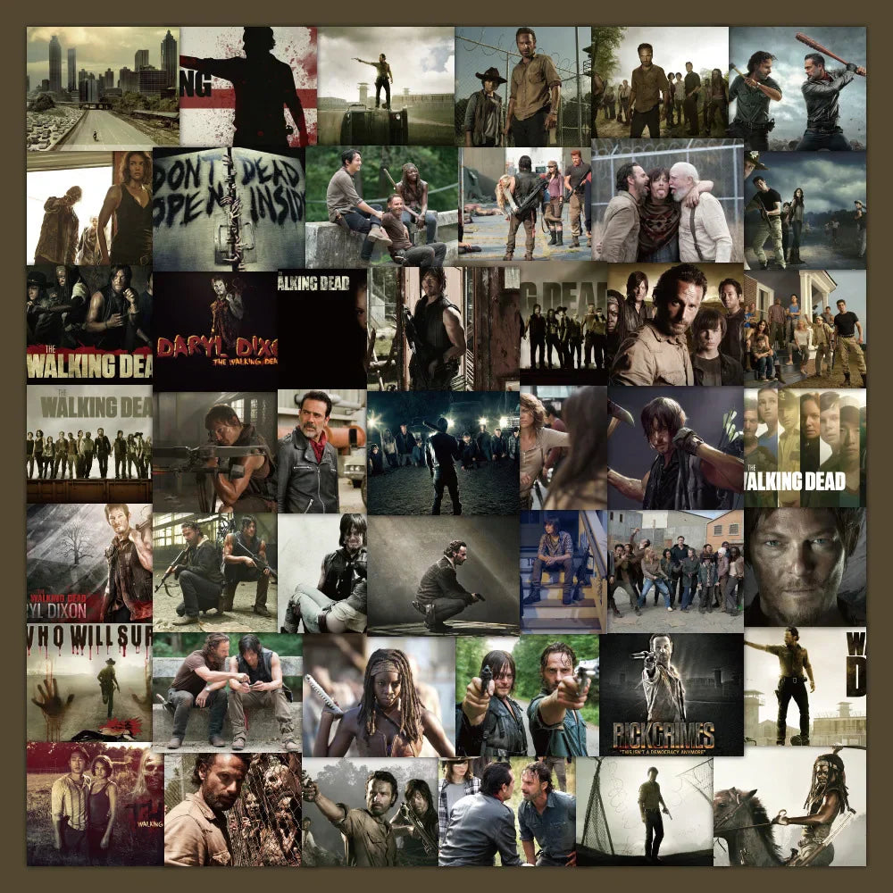 Walking Dead Stickers Set: TV Series Decals for Phone, Laptop, Luggage, Skateboard, Kids (ONLINE ORDER ONLY)