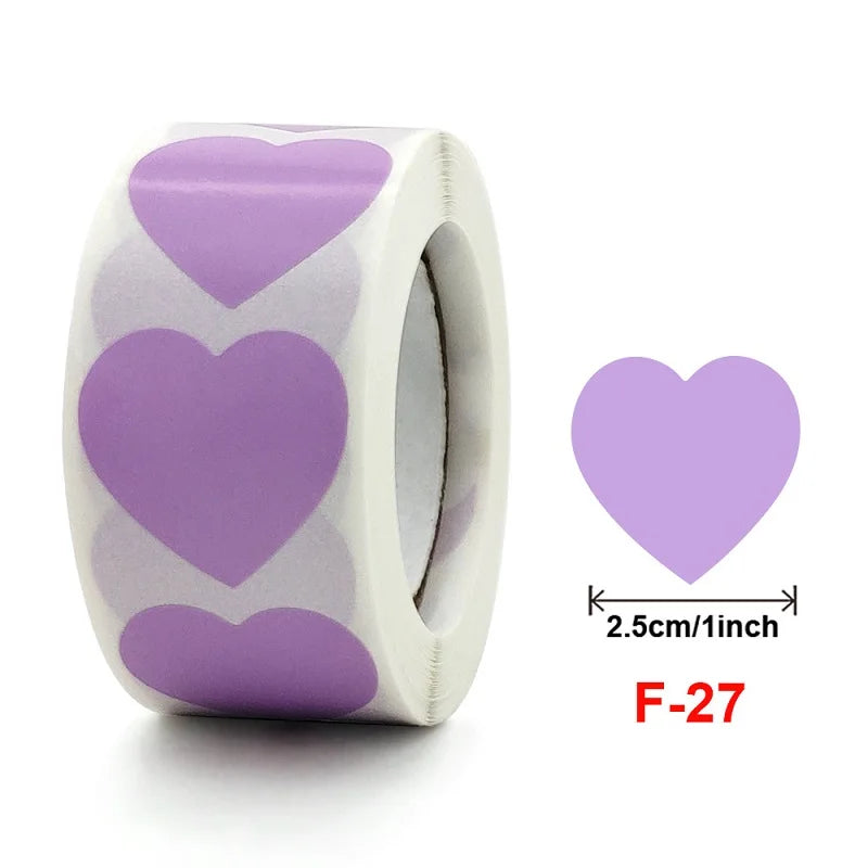 100-500PCS Thank You Stickers for Business New Love Heart Stickers Packaging Rolling Stickers Package Labels Merci Home Made (Online Order Only)