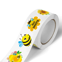 100-500pcs Little Bee Sticker Teacher Reward Stickers Cute Animal Stickers School Supplies Incentives Stationery Sticker (Online Order Only)